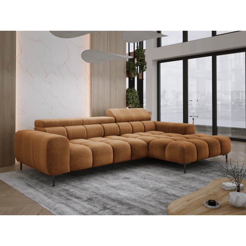 Narożnik PLAZA MINI Prawostronny w tkaninie EDEN 10 WERSAL