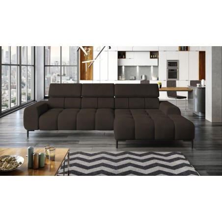 Narożnik PLAZA Mini Prawostronny w tkaninie Salvador 04 WERSAL