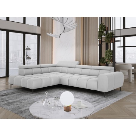 Narożnik PLAZA L Lewostronny w tkaninie SOLAR 80 WERSAL