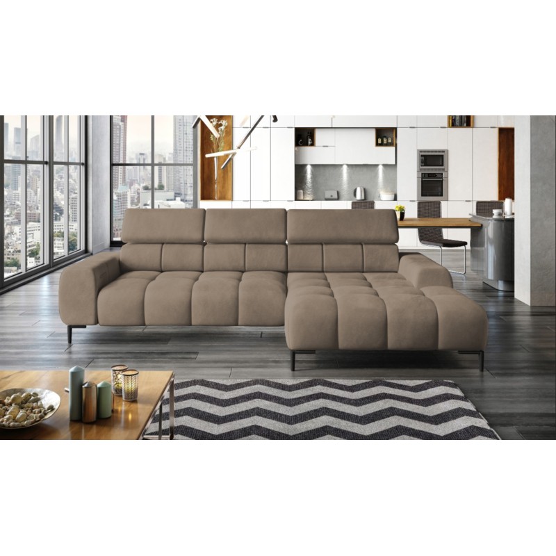 Narożnik PLAZA Mini Prawostronny w tkaninie Salvador 03 WERSAL