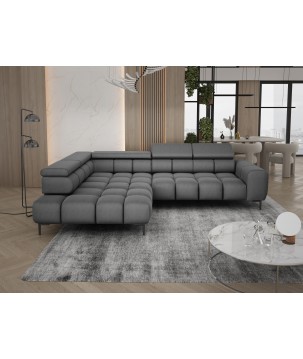 Narożnik PLAZA L Lewostronny w tkaninie Promocyjnej SOLAR 96 WERSAL