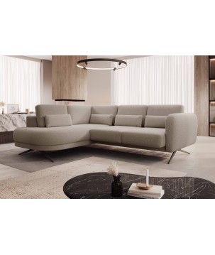 Narożnik ILUSIO L z elektryczną regulacją w tkaninie Now Or Never 16 WERSAL