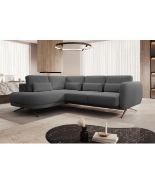 Narożnik ILUSIO L z elektryczną regulacją w tkaninie Now Or Never 92 WERSAL