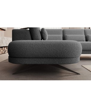 Narożnik ILUSIO L z elektryczną regulacją w tkaninie Now Or Never 92 WERSAL