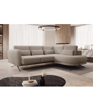 Narożnik ILUSIO L z elektryczną regulacją w tkaninie Now Or Never 16 WERSAL