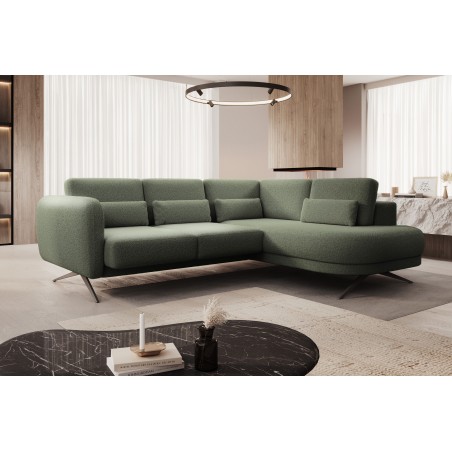 Narożnik ILUSIO L z elektryczną regulacją w tkaninie Now Or Never 37 WERSAL