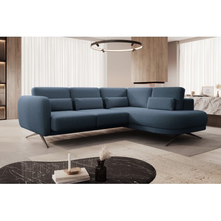 Narożnik ILUSIO L z elektryczną regulacją w tkaninie Now Or Never 77 WERSAL