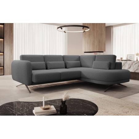 Narożnik ILUSIO L z elektryczną regulacją w tkaninie Now Or Never 92 WERSAL