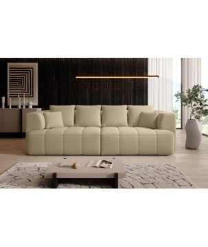 Sofa ALBIO BigSofa z elektryczną regulacją siedziska funkcja spania w tkaninie SERENO 681 WERSAL