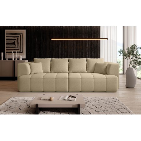 Sofa ALBIO BigSofa z elektryczną regulacją siedziska funkcja spania w tkaninie SERENO 681 WERSAL