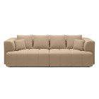 Sofa ALBIO BigSofa z elektryczną regulacją siedziska funkcja spania w tkaninie SERENO 682 WERSAL