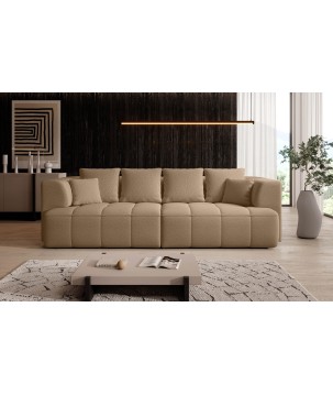 Sofa ALBIO BigSofa z elektryczną regulacją siedziska funkcja spania w tkaninie SERENO 682 WERSAL