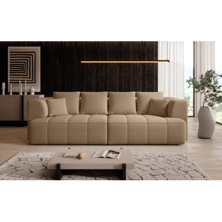 Sofa ALBIO BigSofa z elektryczną regulacją siedziska funkcja spania w tkaninie SERENO 682 WERSAL