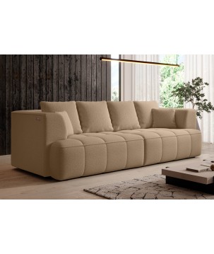 Sofa ALBIO BigSofa z elektryczną regulacją siedziska funkcja spania w tkaninie SERENO 682 WERSAL