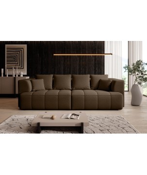 Sofa ALBIO BigSofa z elektryczną regulacją siedziska funkcja spania w tkaninie SERENO 686 WERSAL