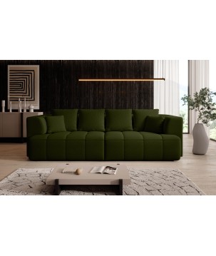 Sofa ALBIO BigSofa z elektryczną regulacją siedziska funkcja spania w tkaninie SERENO 690 WERSAL