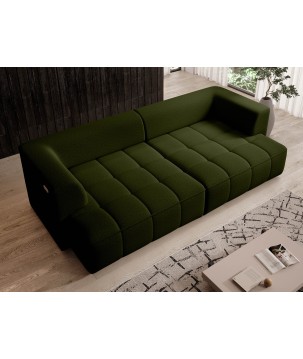 Sofa ALBIO BigSofa z elektryczną regulacją siedziska funkcja spania w tkaninie SERENO 690 WERSAL