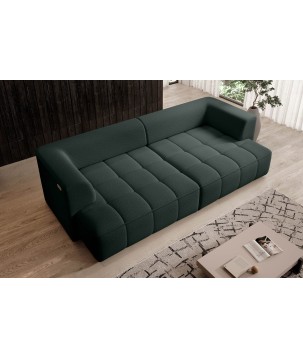 Sofa ALBIO BigSofa z elektryczną regulacją siedziska funkcja spania w tkaninie SERENO 691 WERSAL