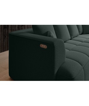Sofa ALBIO BigSofa z elektryczną regulacją siedziska funkcja spania w tkaninie SERENO 691 WERSAL