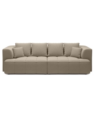 Sofa ALBIO BigSofa z elektryczną regulacją siedziska funkcja spania w tkaninie SERENO 692 WERSAL