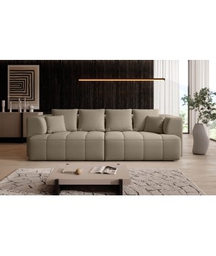 Sofa ALBIO BigSofa z elektryczną regulacją siedziska funkcja spania w tkaninie SERENO 692 WERSAL