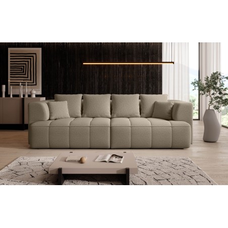 Sofa ALBIO BigSofa z elektryczną regulacją siedziska funkcja spania w tkaninie SERENO 692 WERSAL