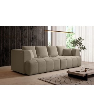 Sofa ALBIO BigSofa z elektryczną regulacją siedziska funkcja spania w tkaninie SERENO 692 WERSAL