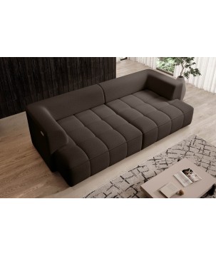 Sofa ALBIO BigSofa z elektryczną regulacją siedziska funkcja spania w tkaninie SERENO 694 WERSAL