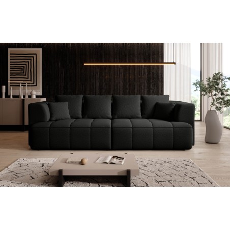 Sofa ALBIO BigSofa z elektryczną regulacją siedziska funkcja spania w tkaninie SERENO 696 WERSAL