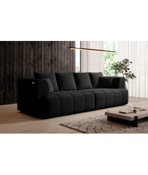Sofa ALBIO BigSofa z elektryczną regulacją siedziska funkcja spania w tkaninie SERENO 696 WERSAL