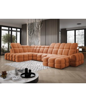 Narożnik TOLLO XL Lewostronny Elektryczna regulacja Tkanina SALVADOR 08 WERSAL