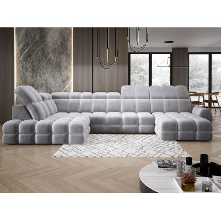 Narożnik TOLLO XL Lewostronny Elektryczna regulacja Tkanina SALVADOR 14 WERSAL