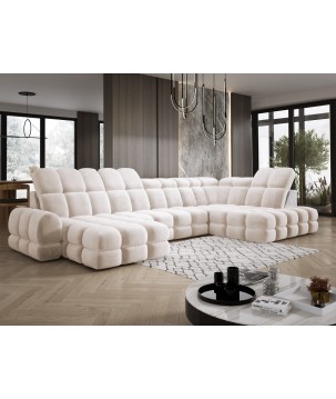 Narożnik TOLLO XL Prawostronny Elektryczna regulacja Tkanina SALVADOR 01 WERSAL