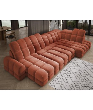 Narożnik TOLLO XL Prawostronny Elektryczna regulacja Tkanina SALVADOR 07 WERSAL