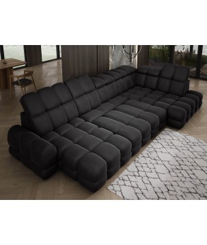 Narożnik TOLLO XL Prawostronny Elektryczna regulacja Tkanina SOLAR 99 WERSAL