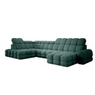 Narożnik TOLLO XL z elektryczną regulacją siedziska Lewostronny w tkaninie promocyjnej BUBBLE 12 WERSAL