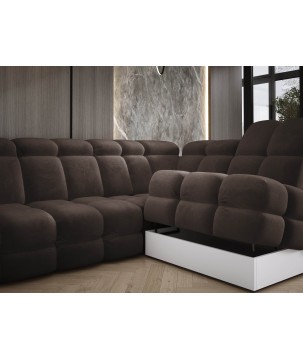 Narożnik TOLLO XL Lewostronny Elektryczna regulacja Tkanina SALVADOR 04 WERSAL