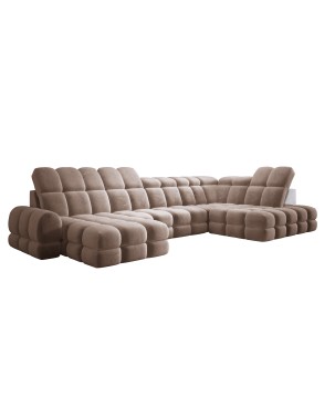 Narożnik TOLLO XL Prawostronny Elektryczna regulacja Tkanina SALVADOR 03 WERSAL