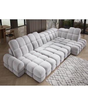 Narożnik TOLLO XL Prawostronny Elektryczna regulacja Tkanina SALVADOR 13 WERSAL