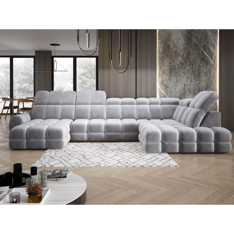 Narożnik TOLLO XL Prawostronny Elektryczna regulacja Tkanina SALVADOR 14 WERSAL