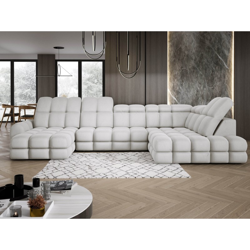 Narożnik TOLLO XL Prawostronny Elektryczna regulacja Tkanina SOLAR 03 WERSAL