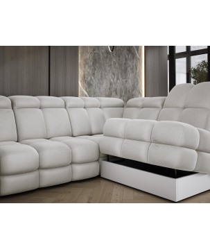 Narożnik TOLLO XL Prawostronny Elektryczna regulacja Tkanina SOLAR 03 WERSAL