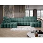 Narożnik TOLLO XL z elektryczną regulacją siedziska Lewostronny w tkaninie promocyjnej BUBBLE 12 WERSAL