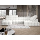 Narożnik TOLLO XL z elektryczną regulacją siedziska Prawostronny w tkaninie promocyjnej BUBBLE 01 WERSAL