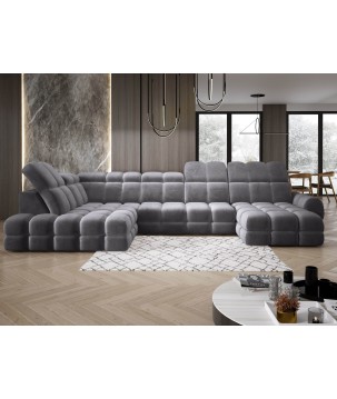 Narożnik TOLLO XL Lewostronny Elektryczna regulacja Tkanina SALVADOR 15 WERSAL