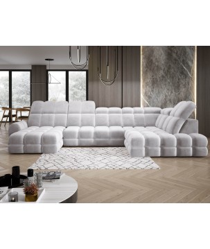 Narożnik TOLLO XL Prawostronny Elektryczna regulacja Tkanina SALVADOR 13 WERSAL