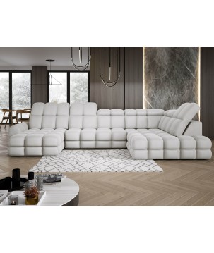 Narożnik TOLLO XL Prawostronny Elektryczna regulacja Tkanina SOLAR 03 WERSAL