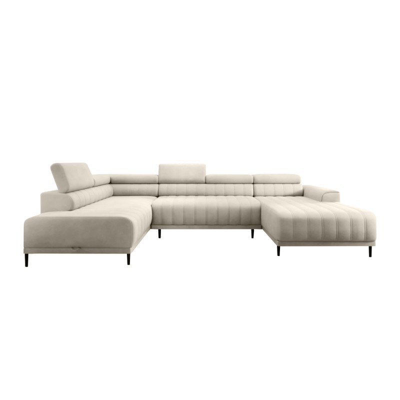 Narożnik CALDO XL Lewostronny z funkcją spania wolnostojący w tkaninie RUN AGAIN 01 WERSAL