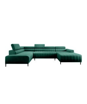 Narożnik CALDO XL Lewostronny z funkcją spania wolnostojąca w tkaninie RUN AGAIN 36 WERSAL