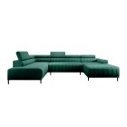 Narożnik CALDO XL Lewostronny z funkcją spania wolnostojąca w tkaninie RUN AGAIN 36 WERSAL